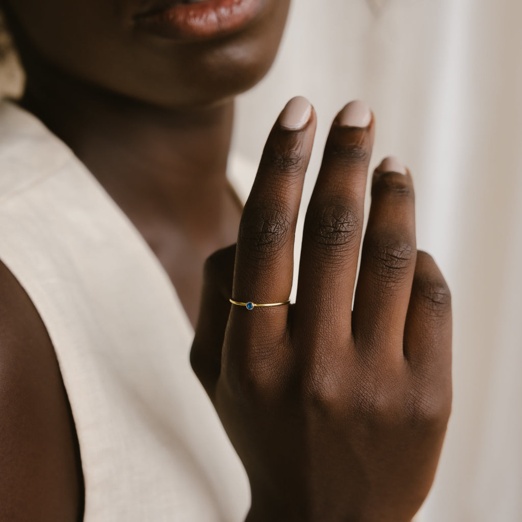 Clara birthstone ring