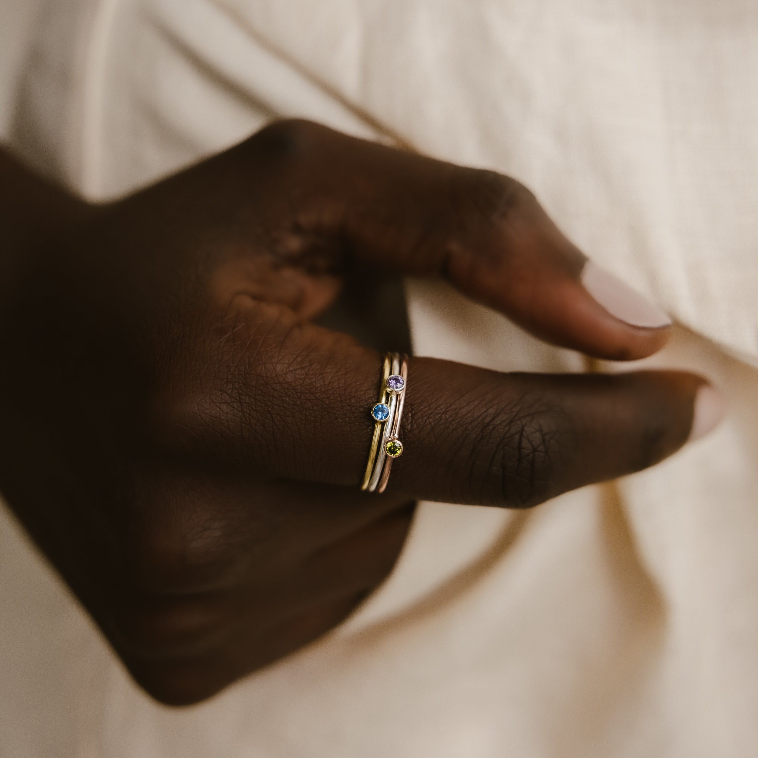 Clara birthstone ring