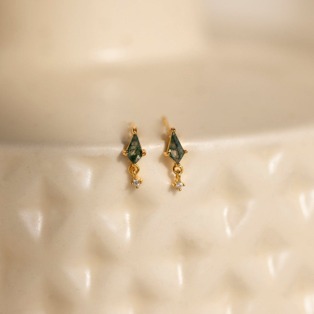 Geometric Agate Earrings