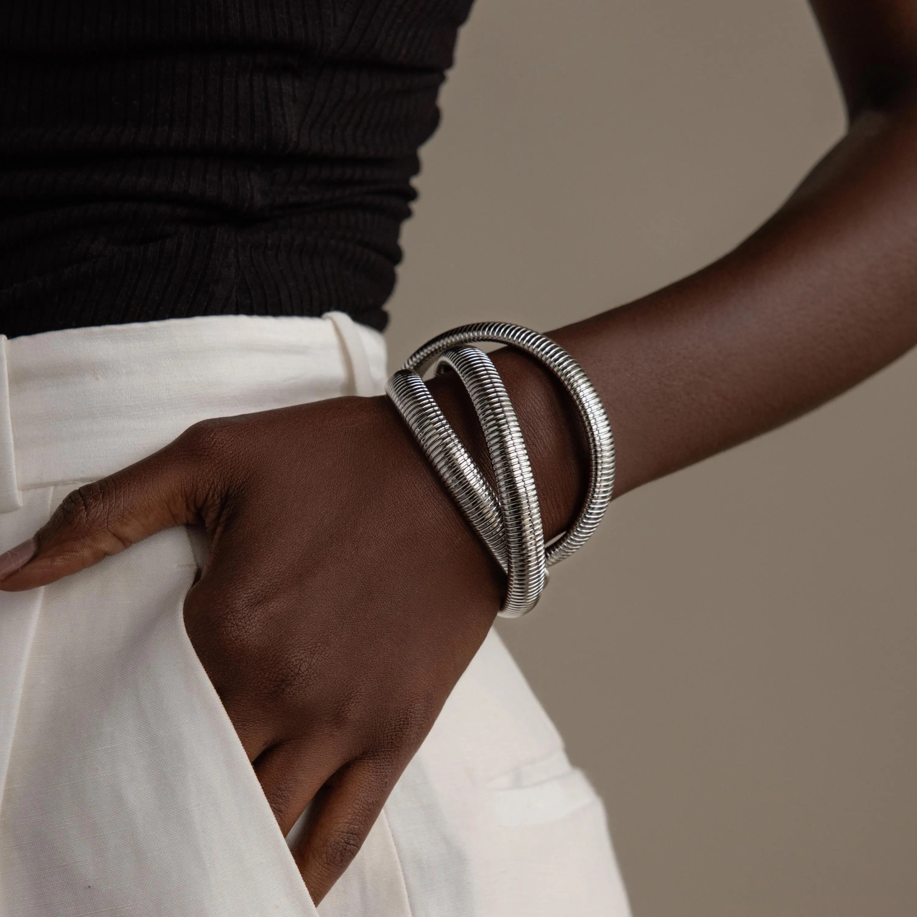 Timeless Bracelet with Engraved Finish