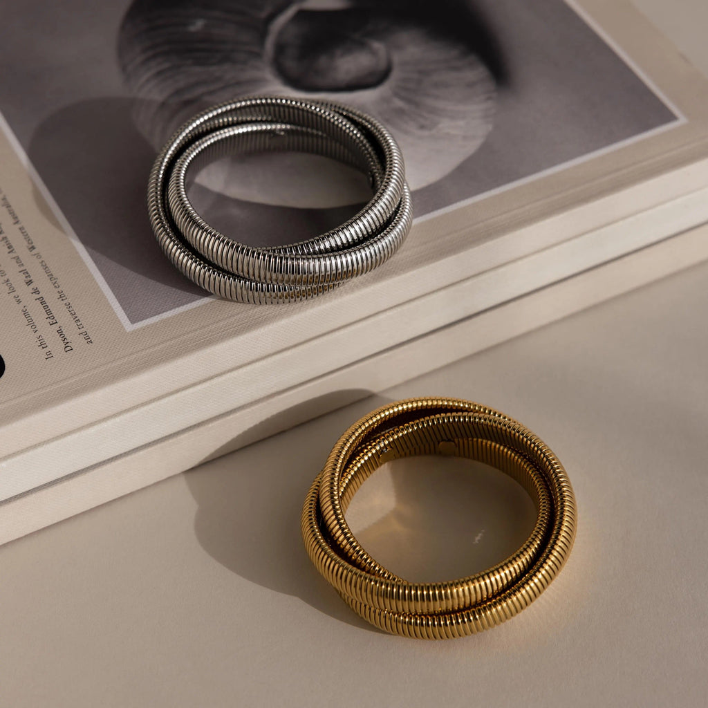 Timeless Bracelet with Engraved Finish