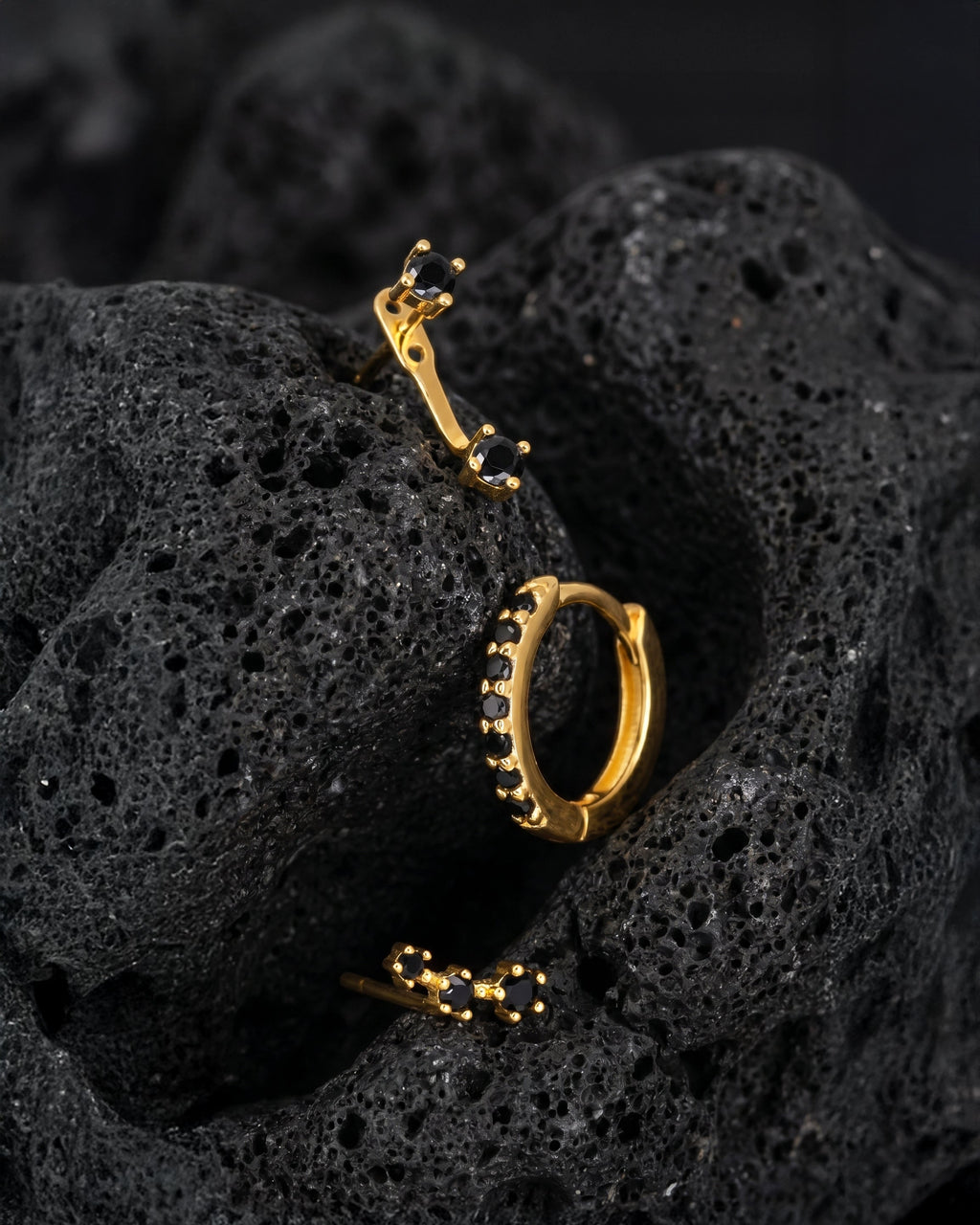 Onyx earring set