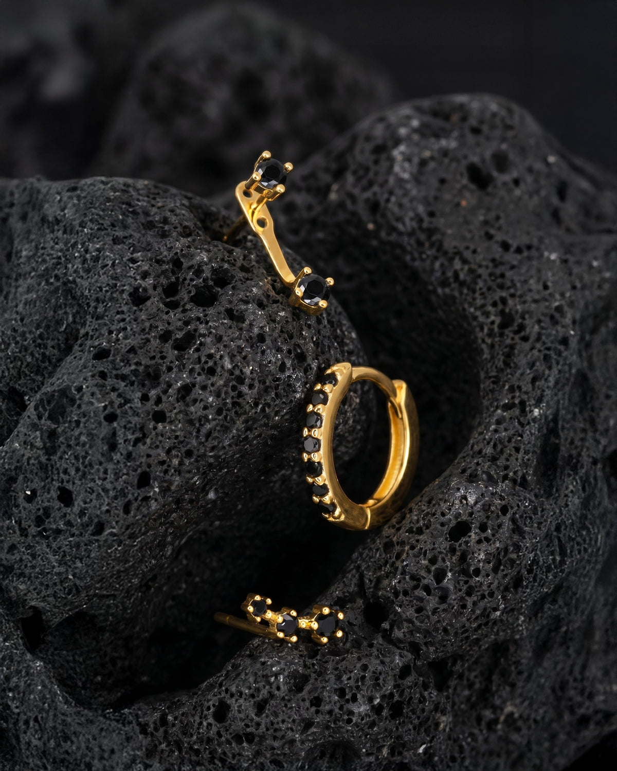 Onyx earring set