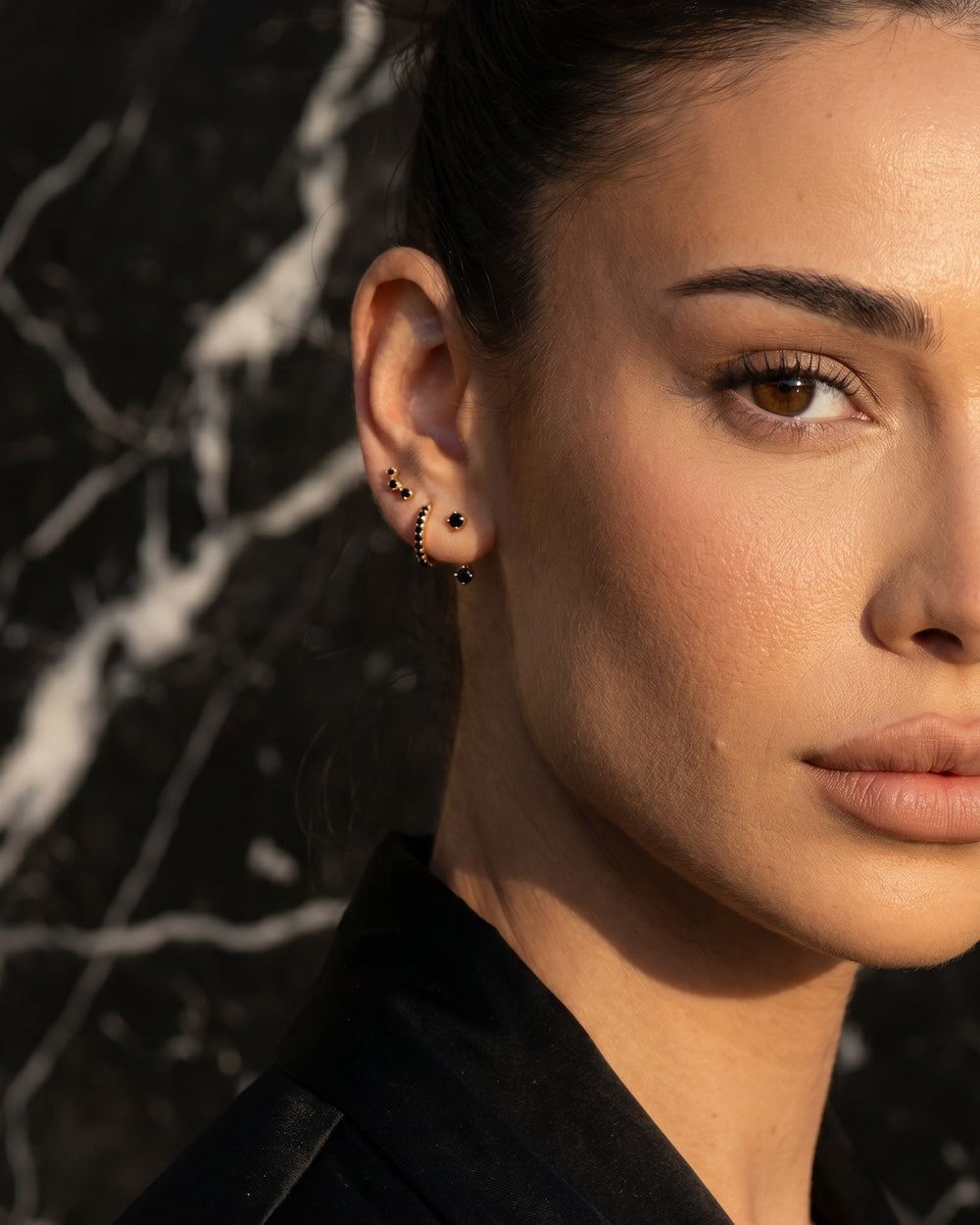Onyx earring set