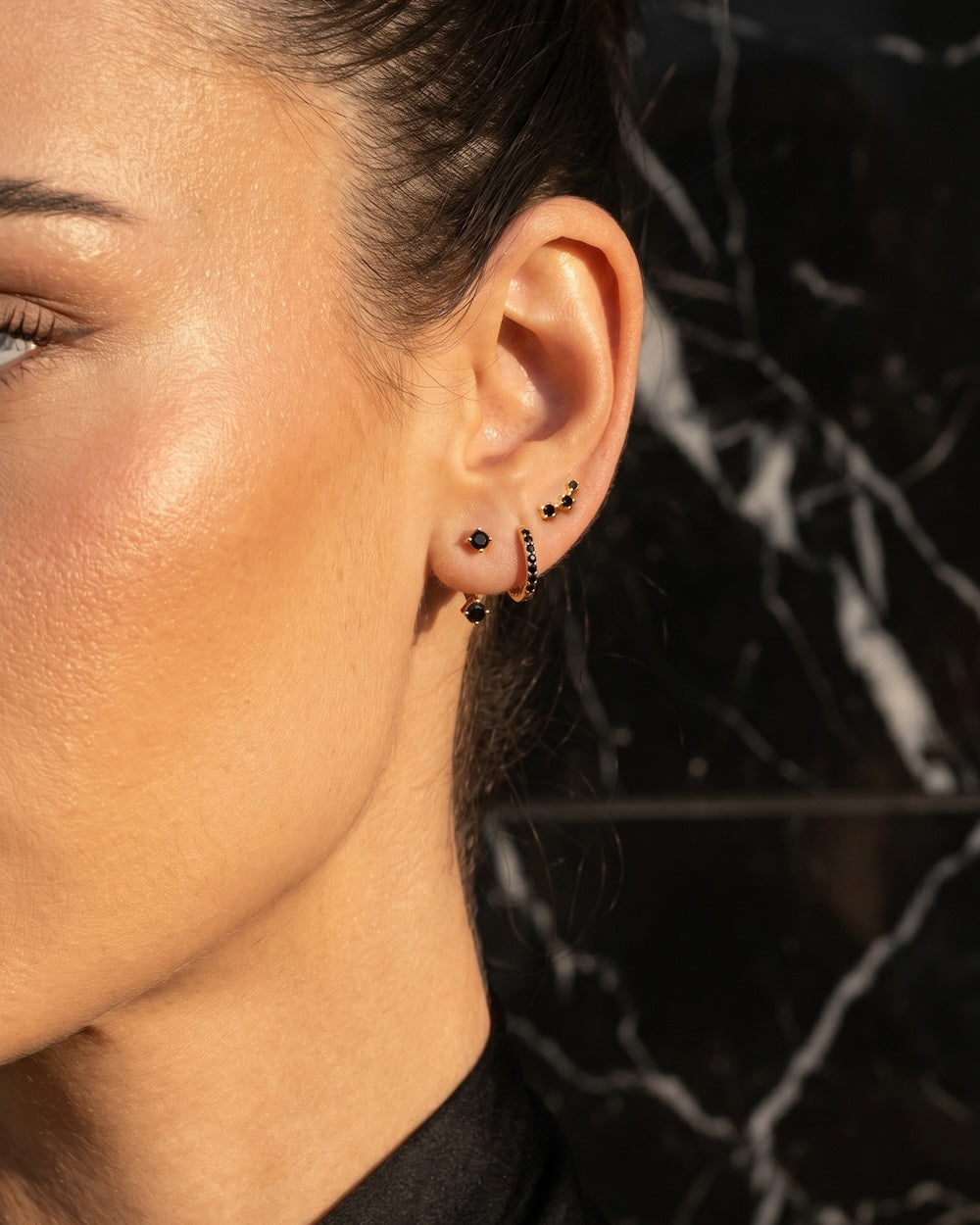 Onyx earring set