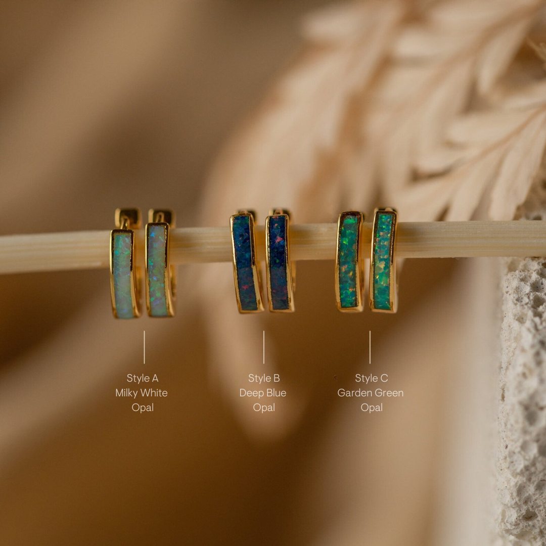 Slim Shiny Hoop Earrings