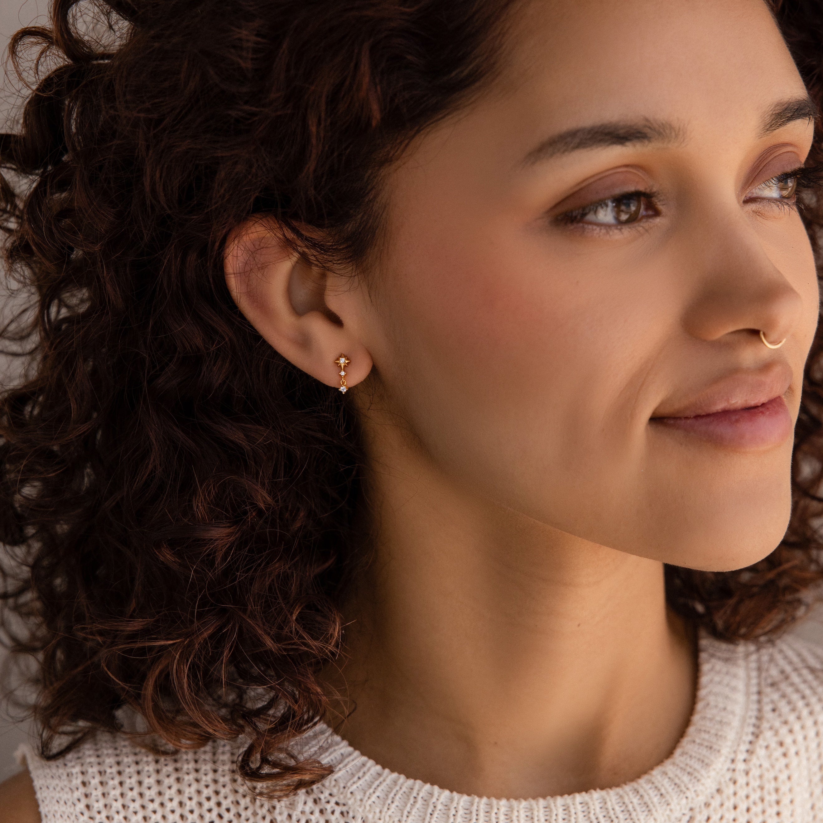 Star-shaped earrings