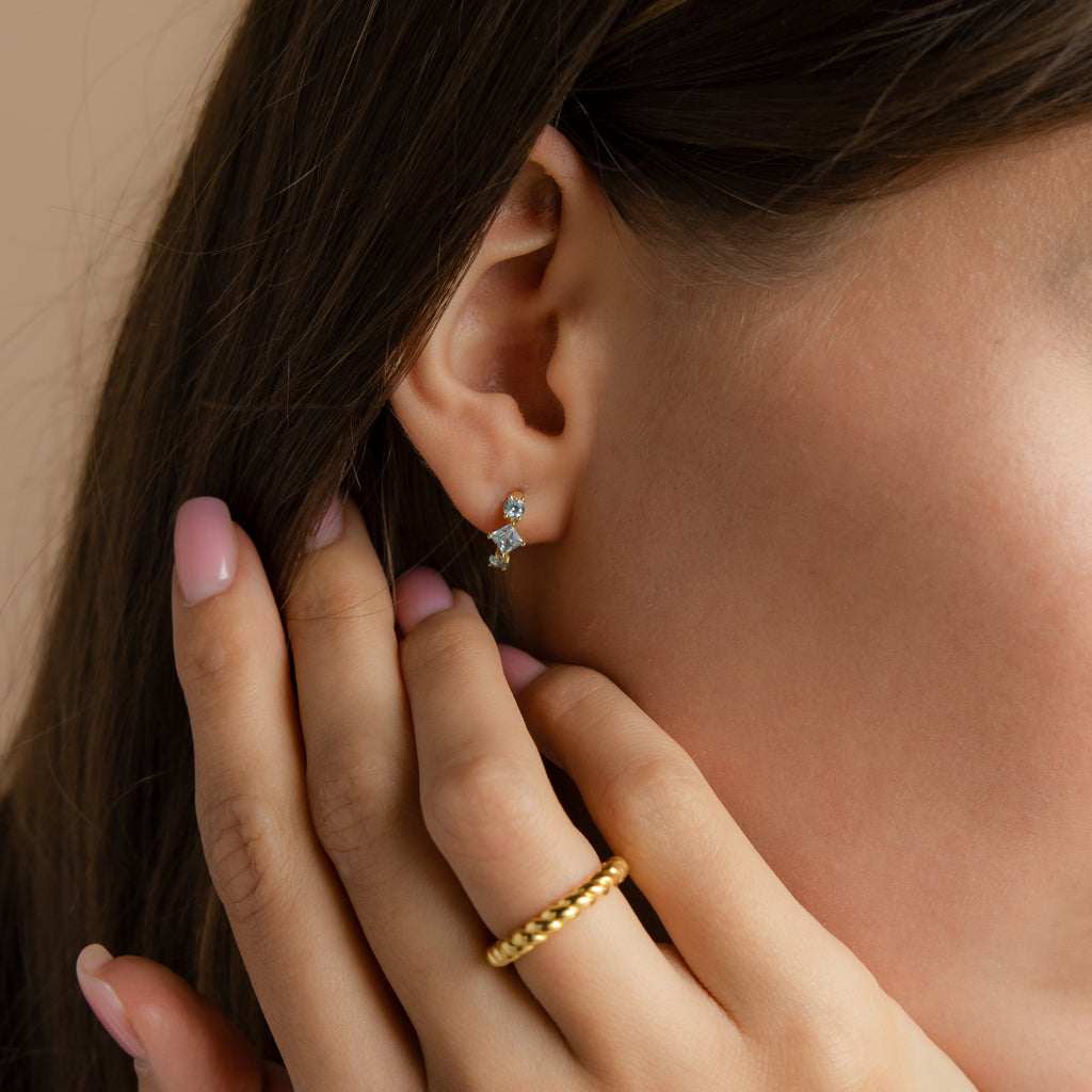 Navy Blue Earrings