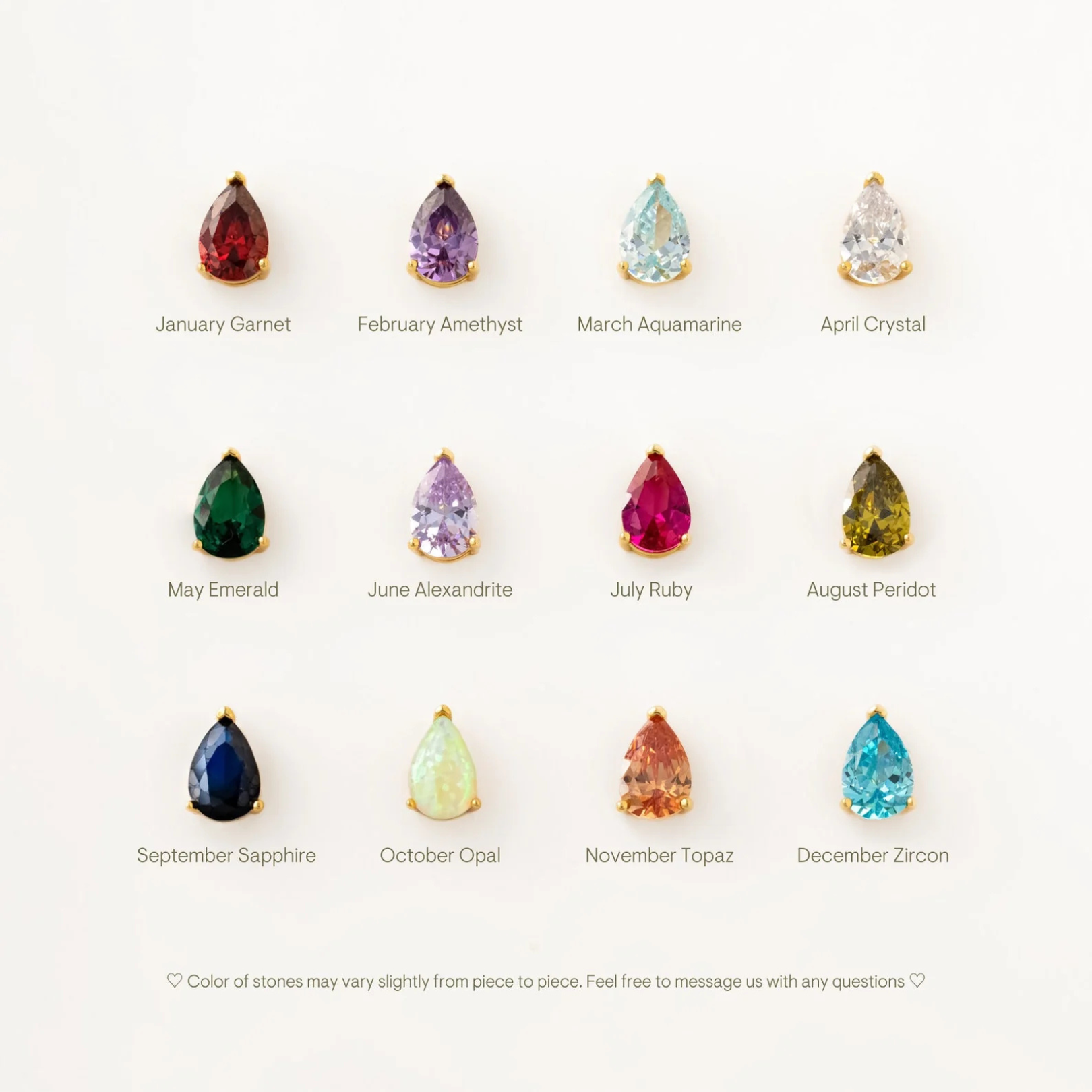 Aurélia Gem of the Month Necklace