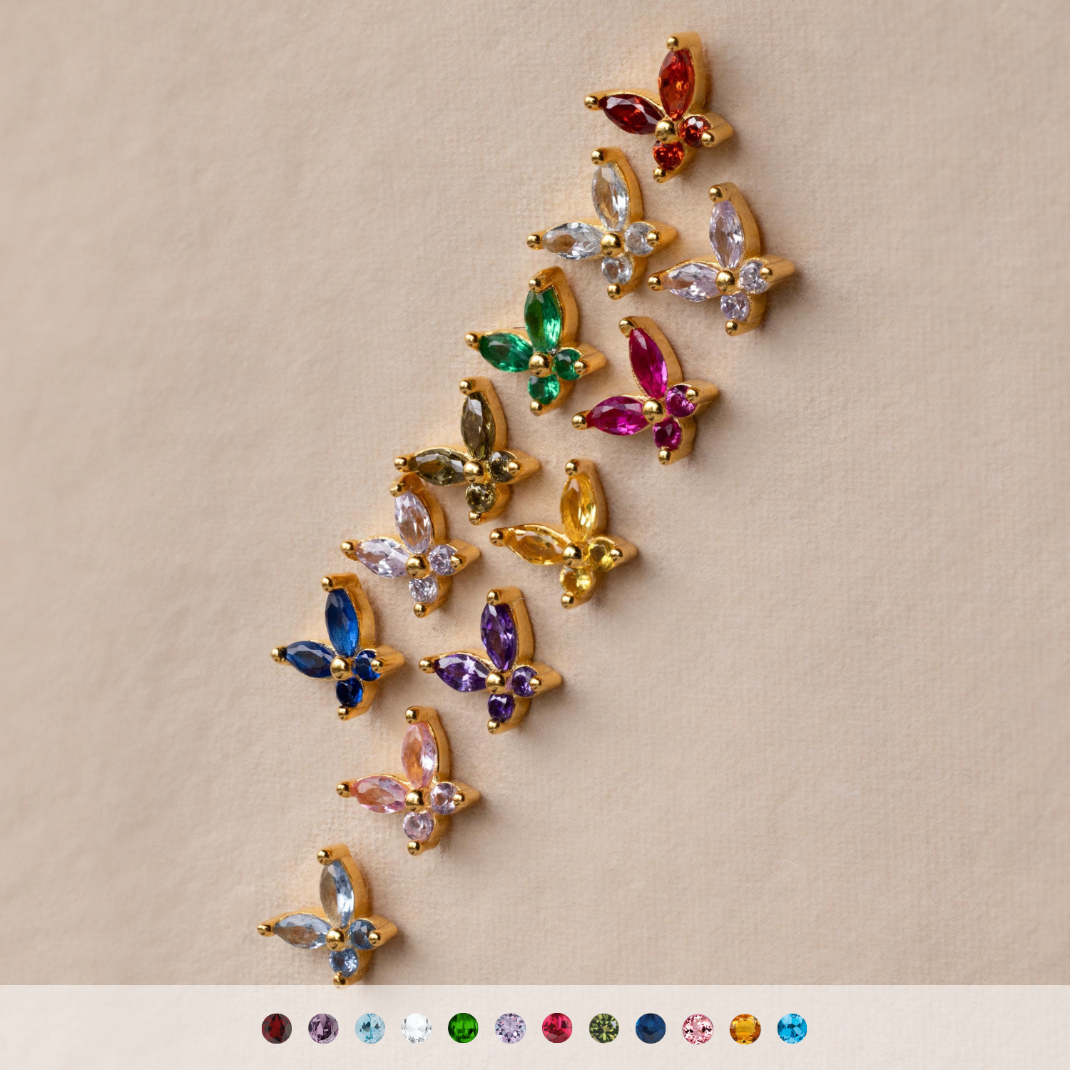 Petal Gem Earrings of the Month