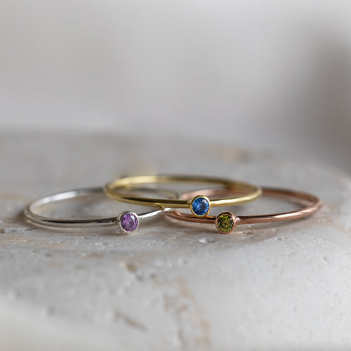 Clara birthstone ring