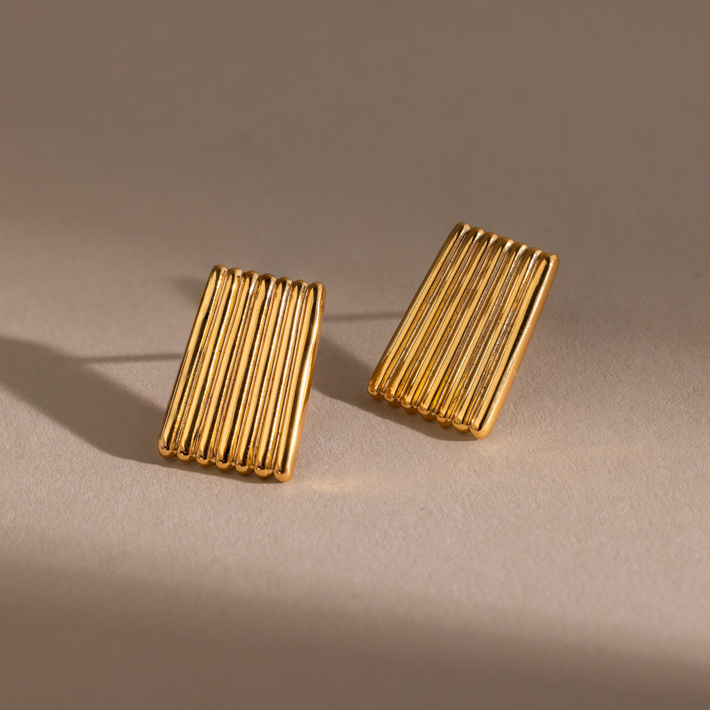 Textured Column Earring