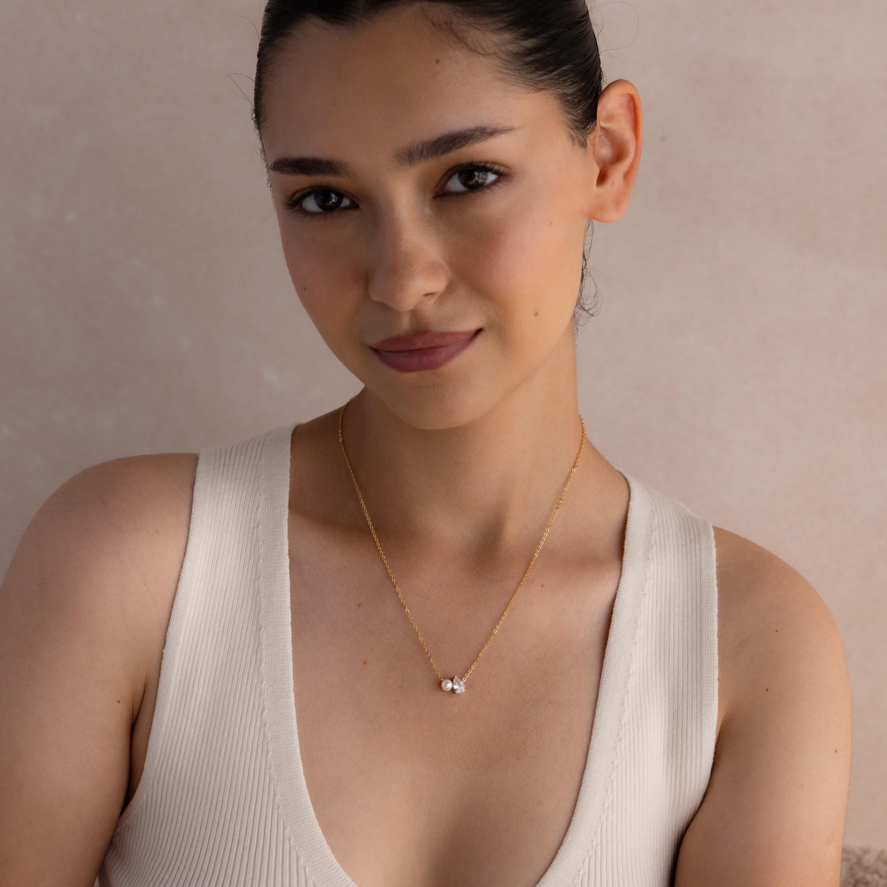 Pearl Diamond Necklace