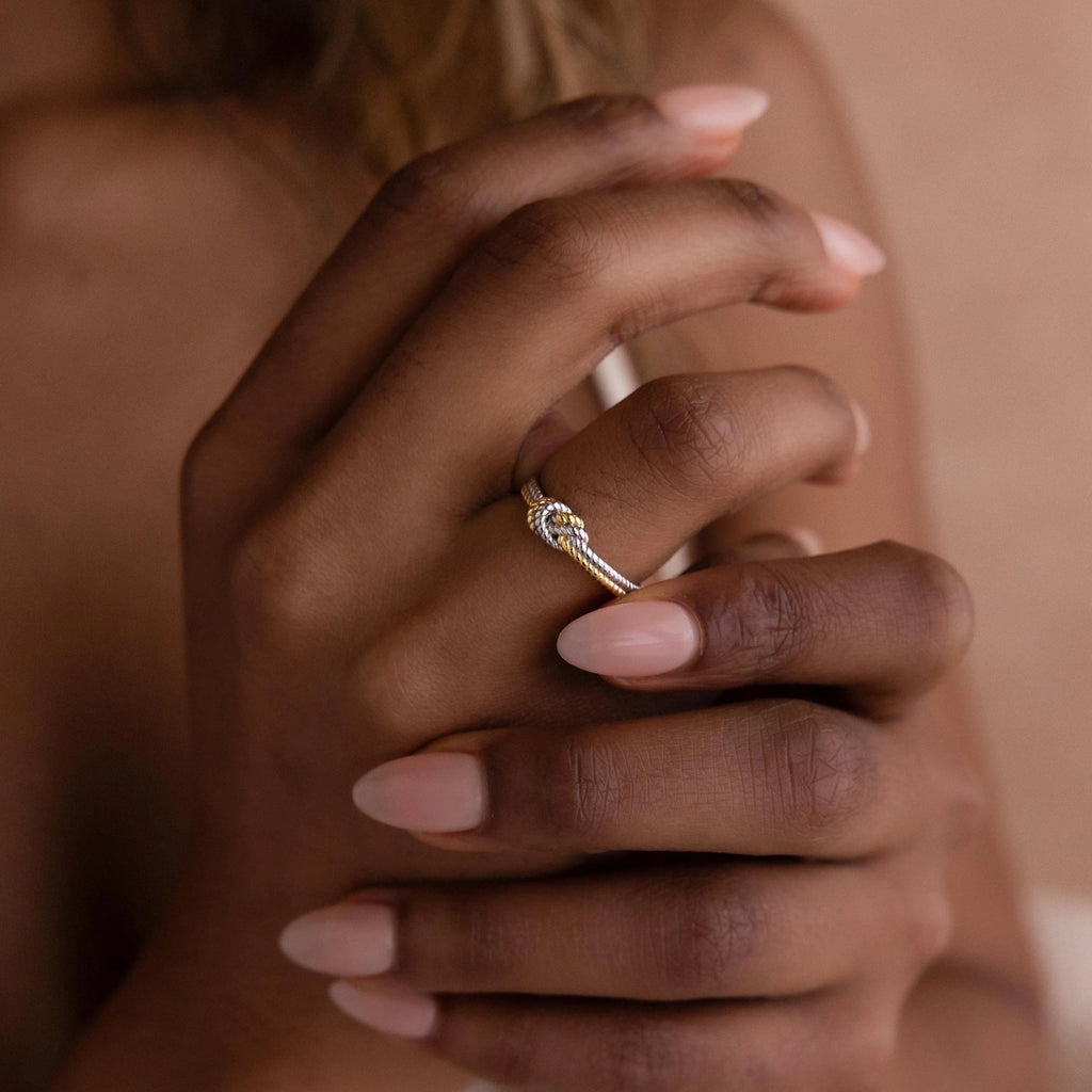Harmony Dual Ring in Gold and Silver