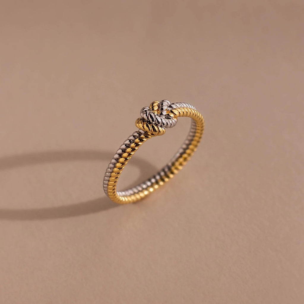 Harmony Dual Ring in Gold and Silver
