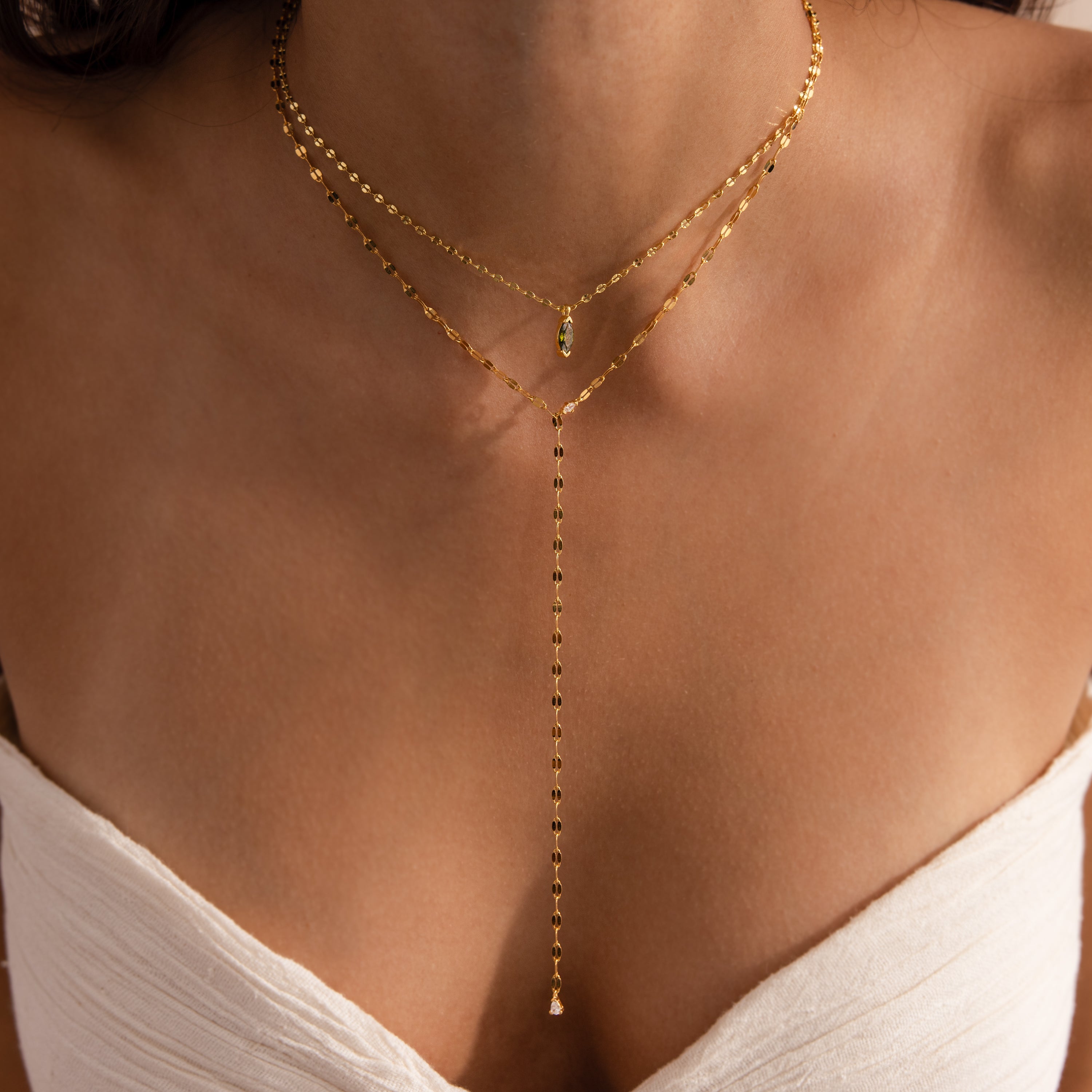 Noemi Necklace with Sparkling Stones