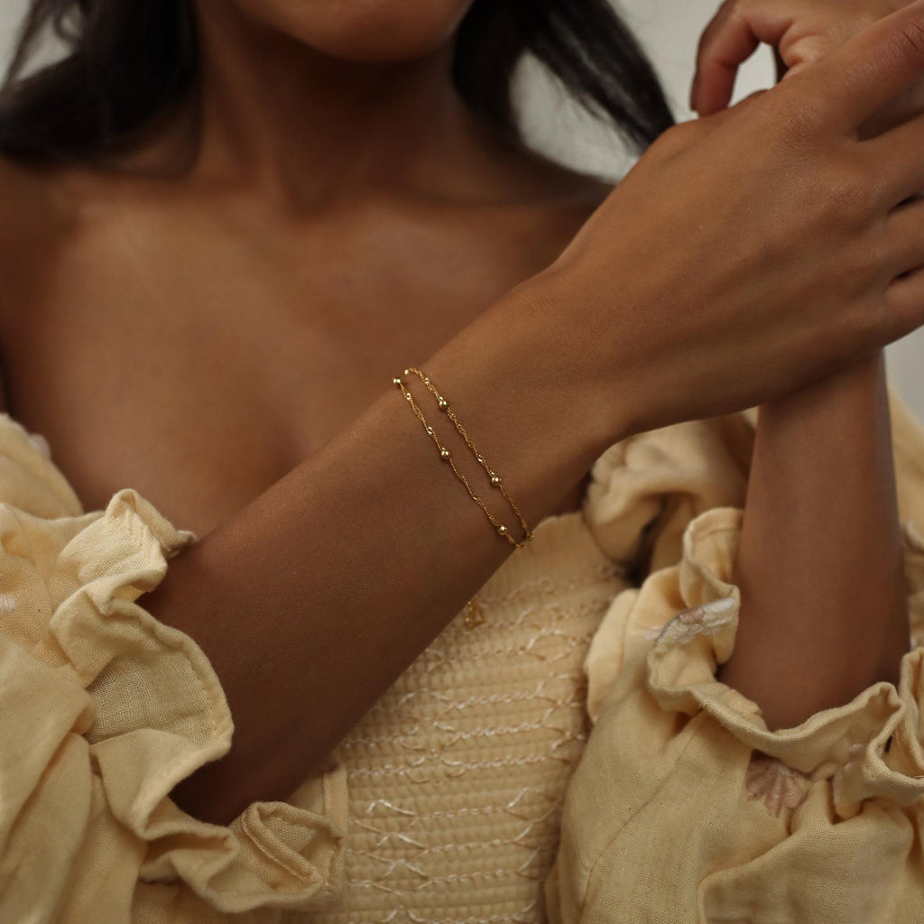 Alma Duo Bracelet in 18k Gold