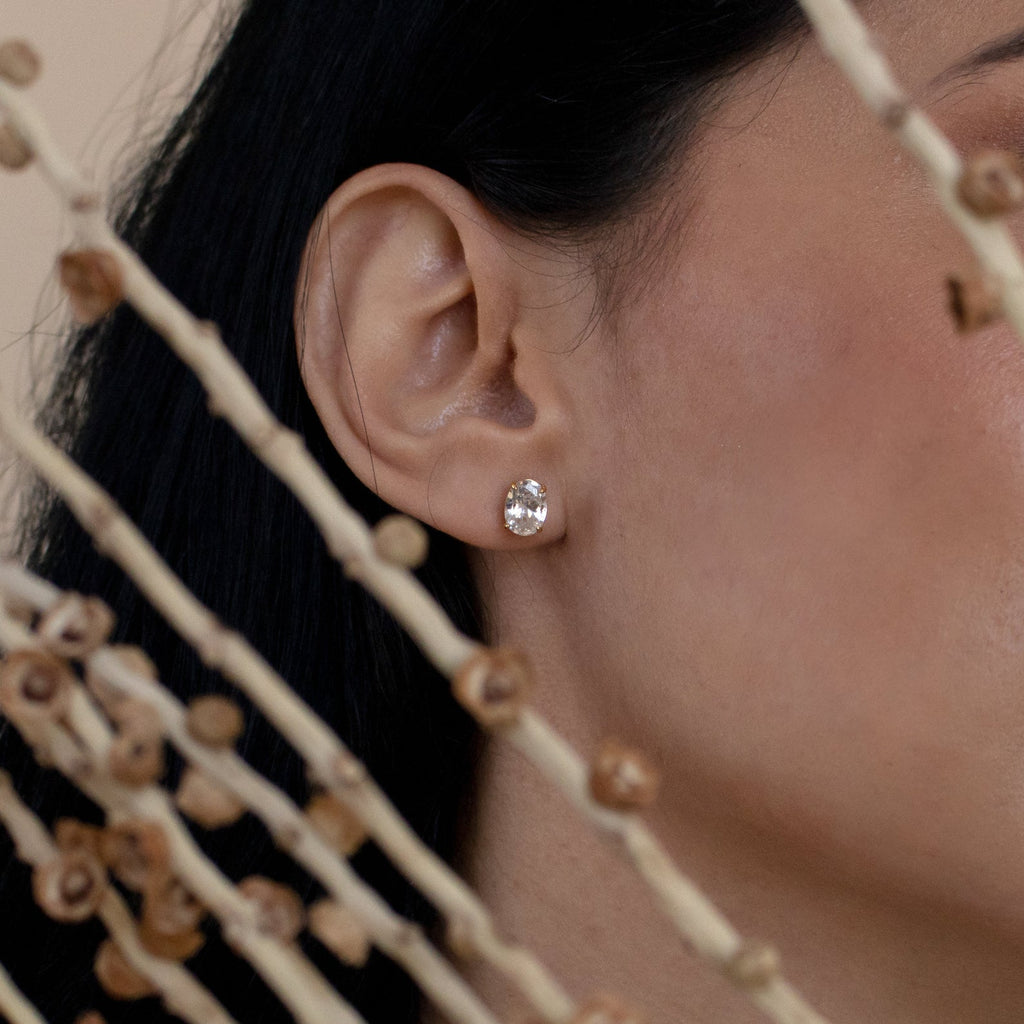 Celeste Oval Earrings
