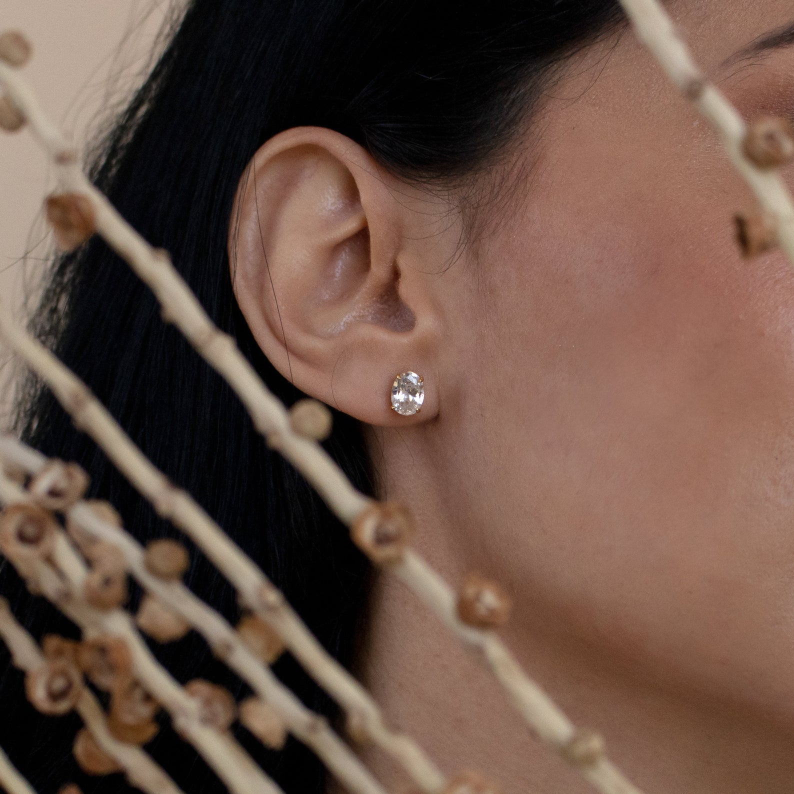 Celeste Oval Earrings