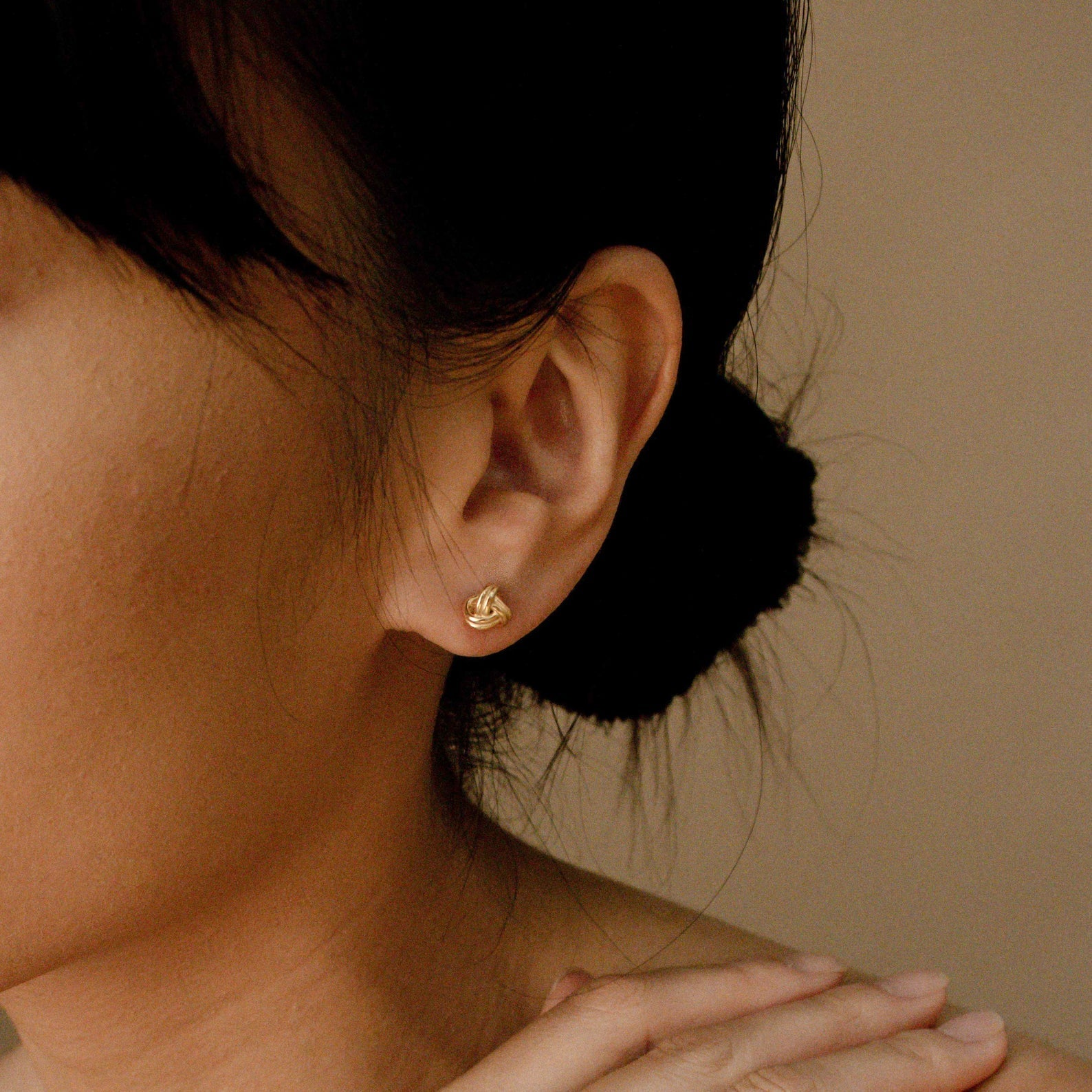 Celeste knot earrings