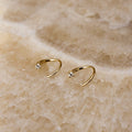 Hoop earrings with a touch of sparkle