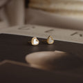 Emily Heart Pearl Earrings