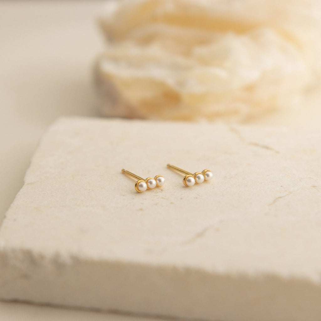 Delicate Pearl Earrings
