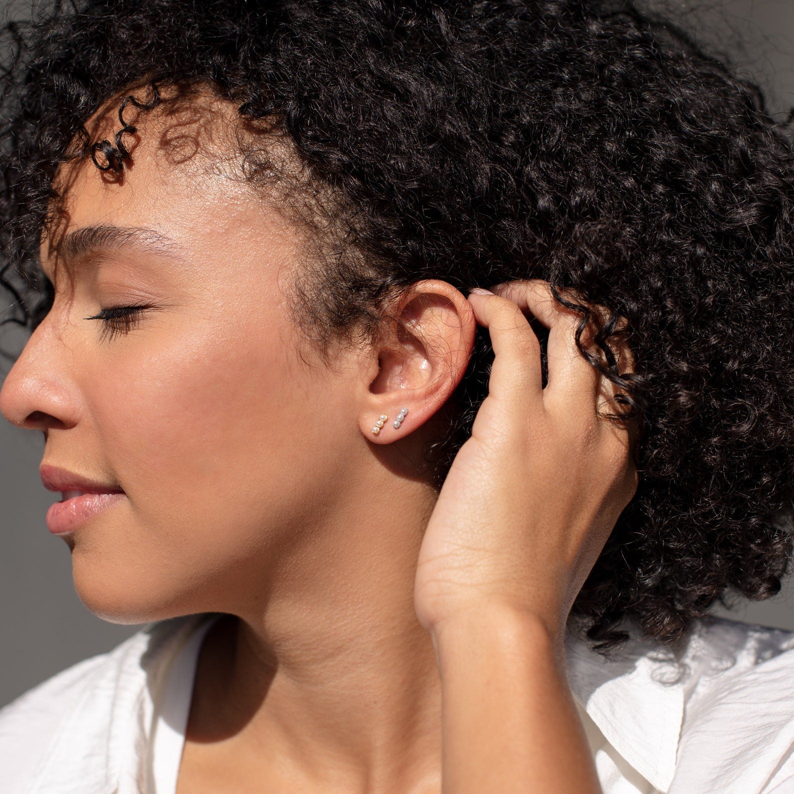 Delicate Pearl Earrings