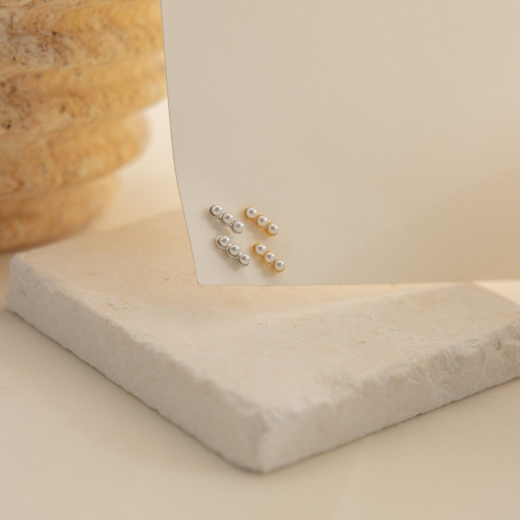 Delicate Pearl Earrings