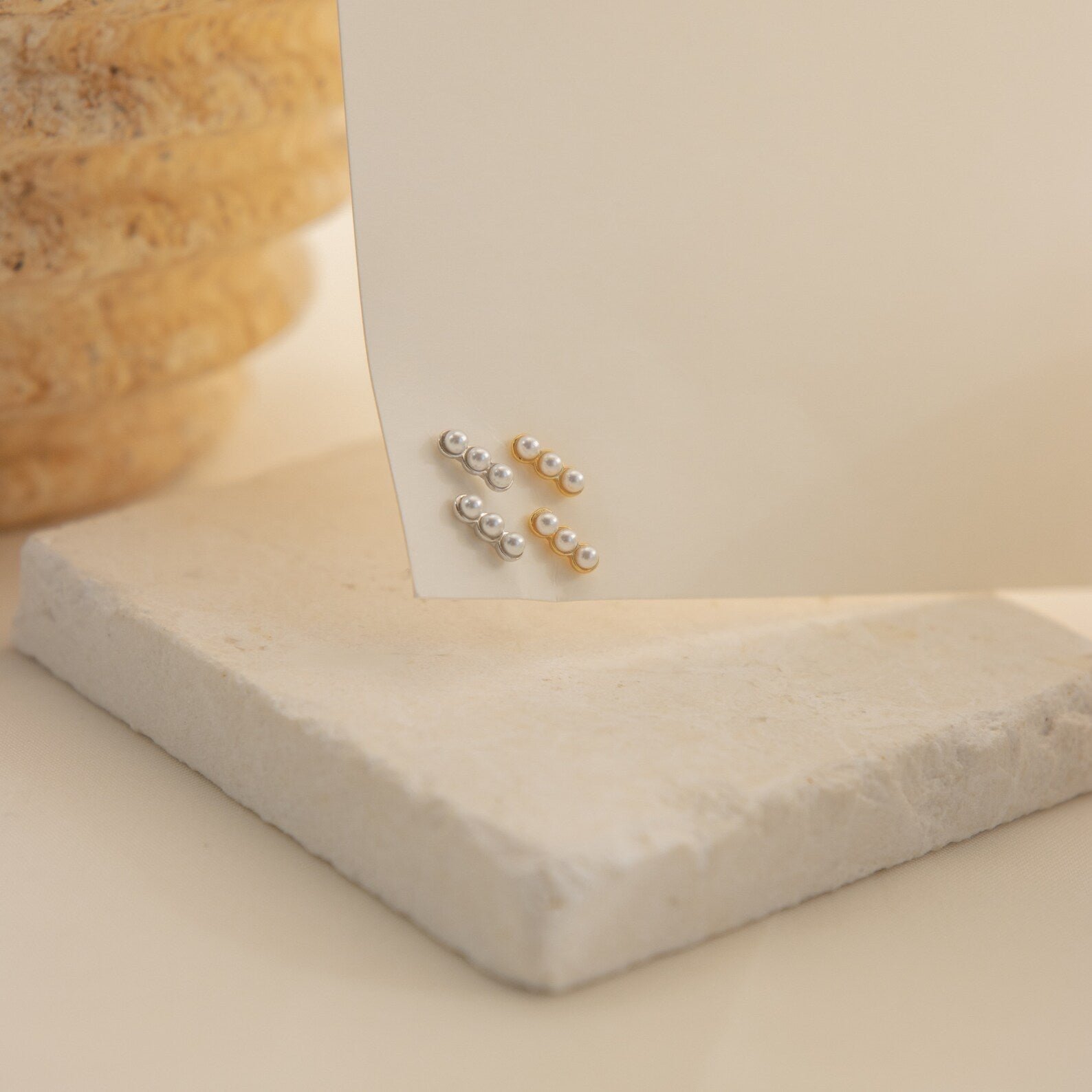 Delicate Pearl Earrings
