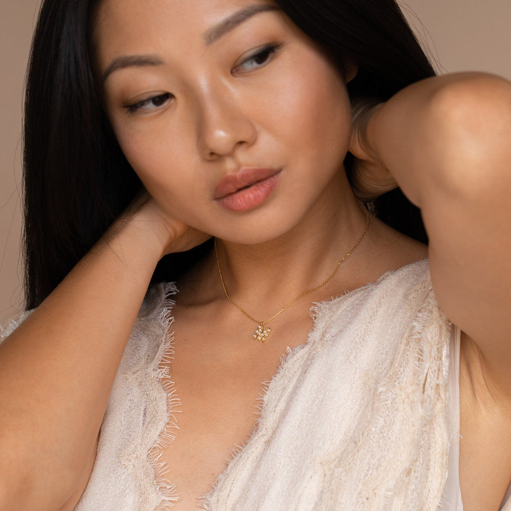 necklace with initial