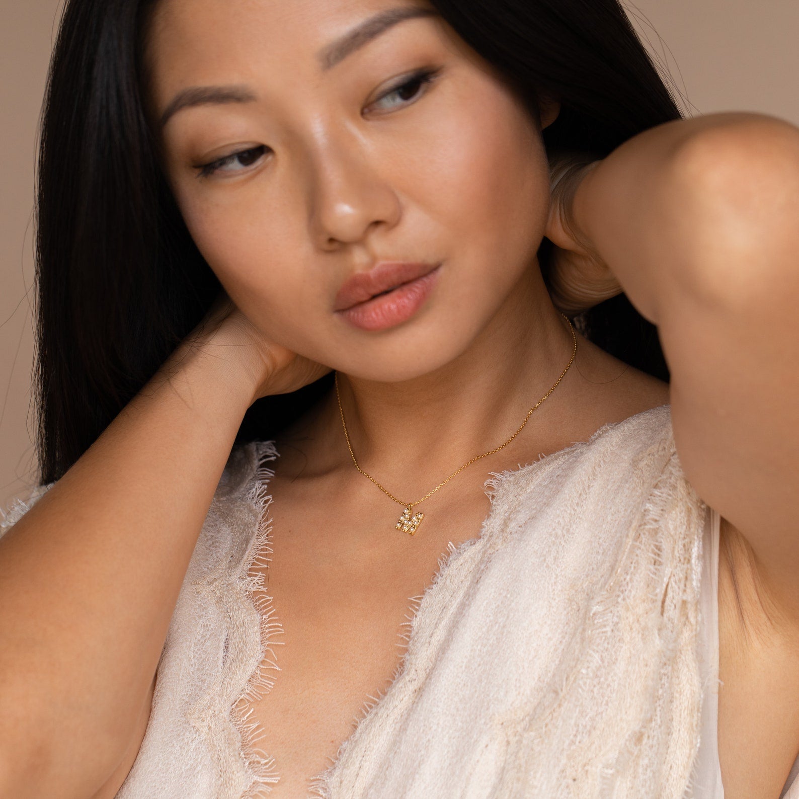 necklace with initial