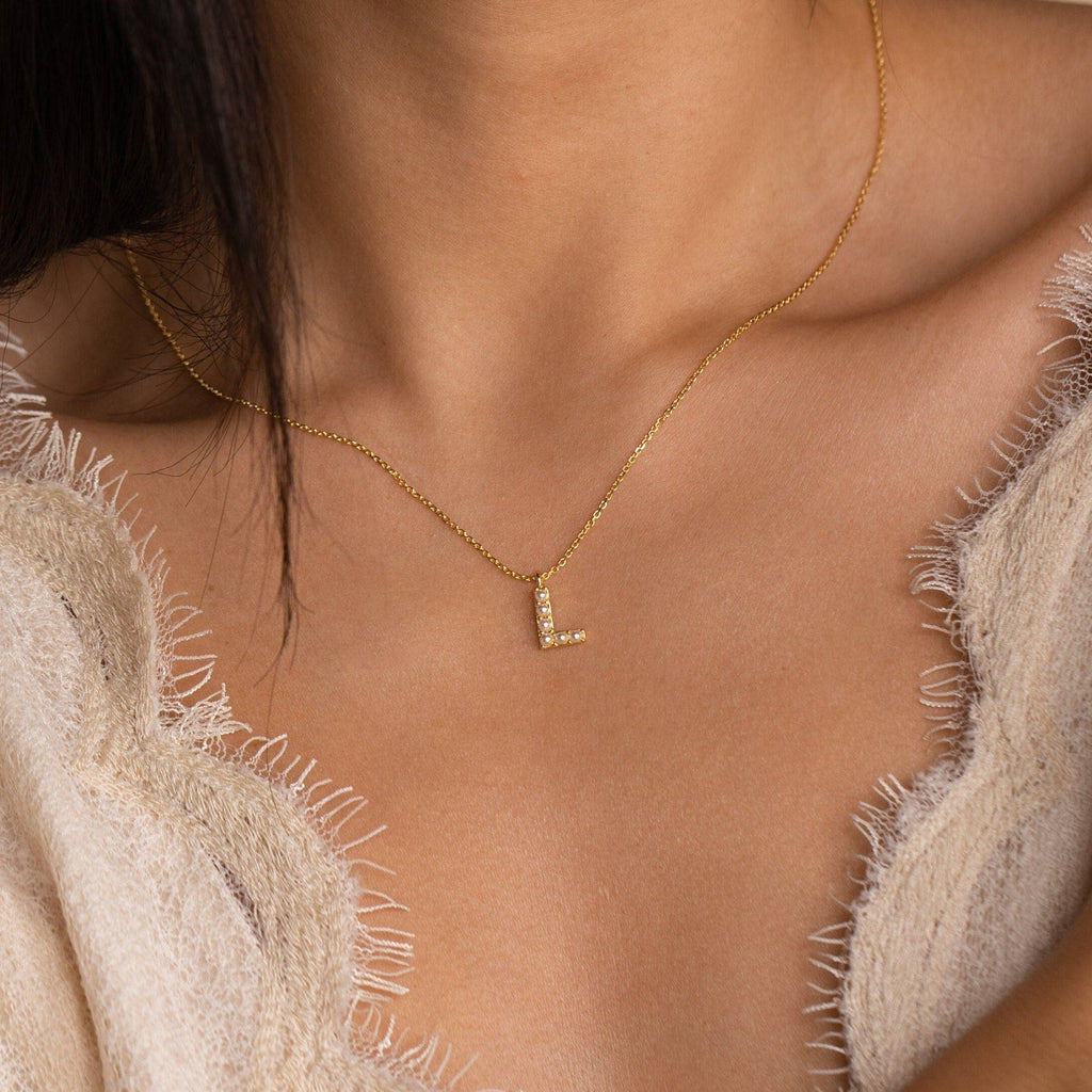necklace with initial
