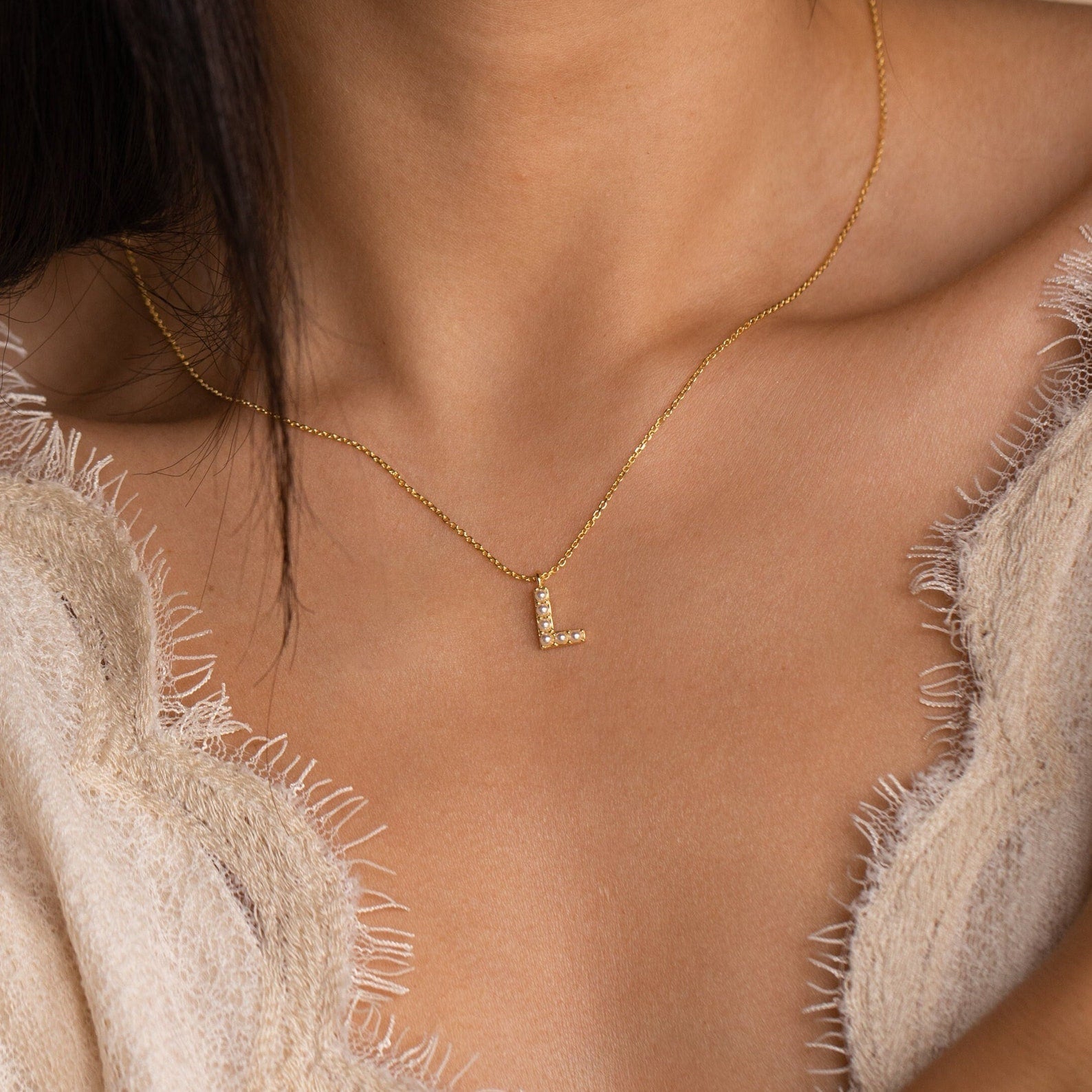 necklace with initial