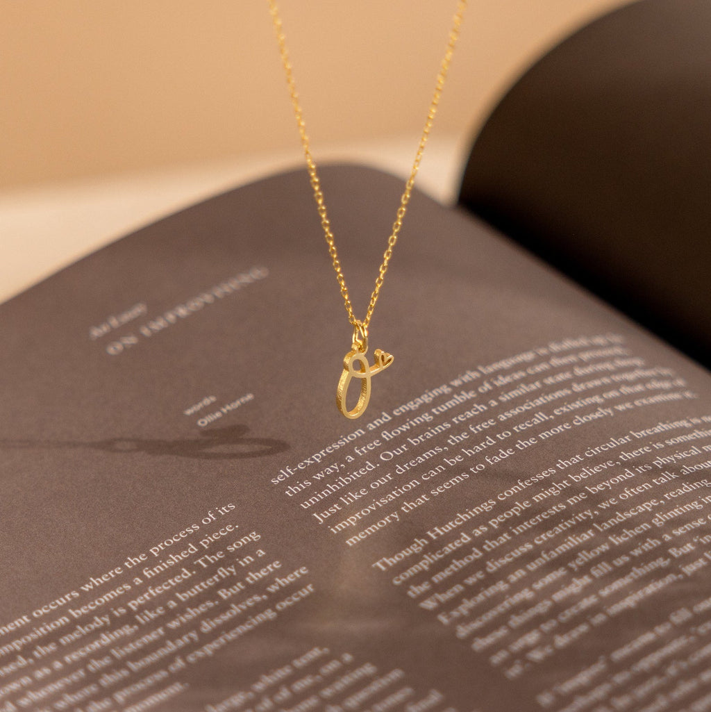 Initial Necklace Symbol of Love