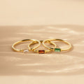 Gem of the Month Ring in Rectangular Cut