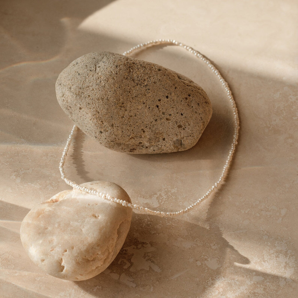 delicate pearl necklace