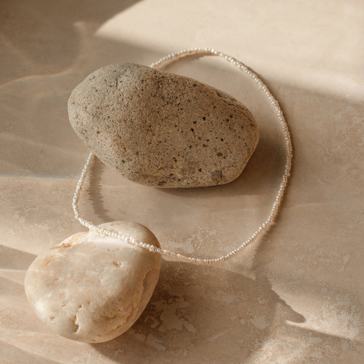 delicate pearl necklace