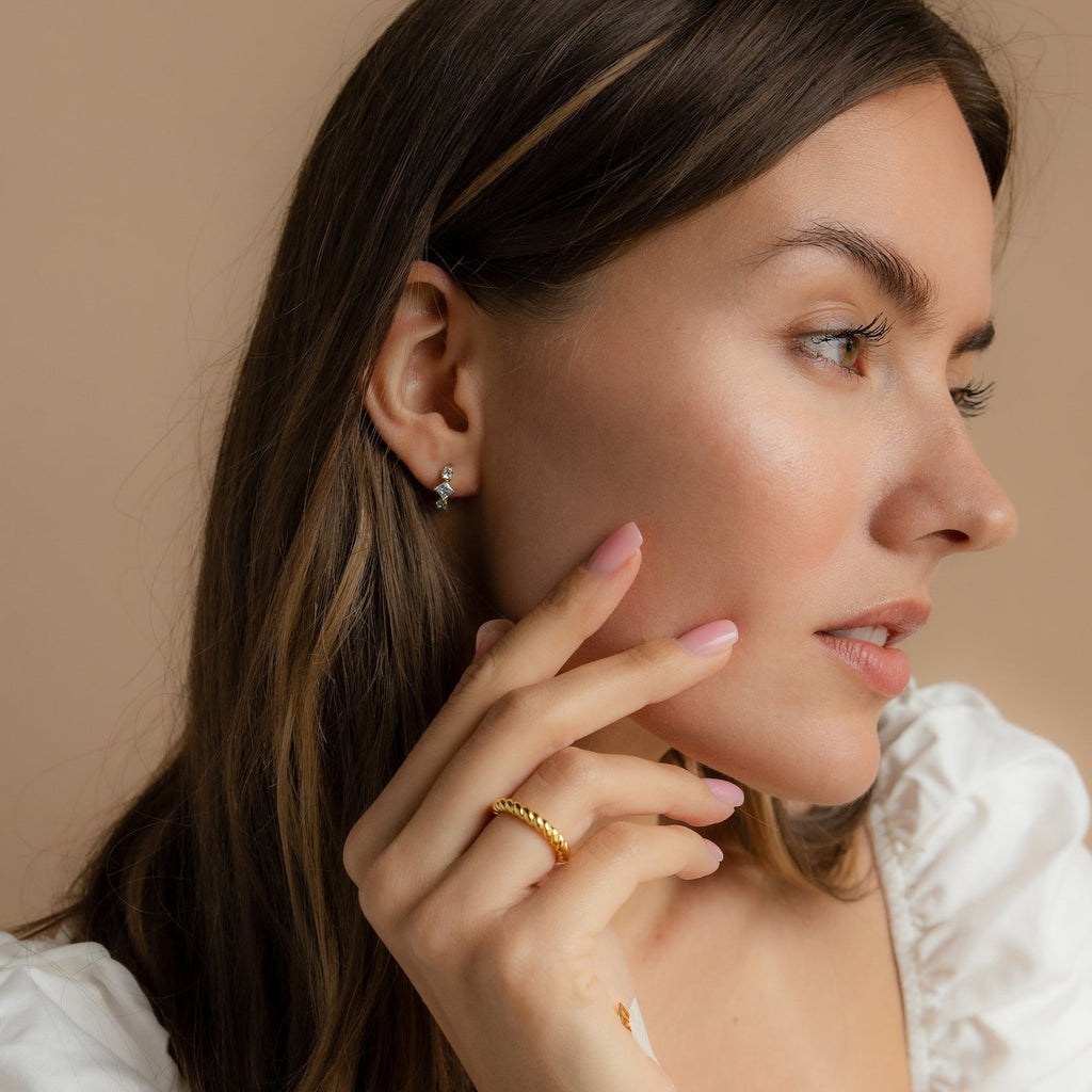 Navy Blue Earrings