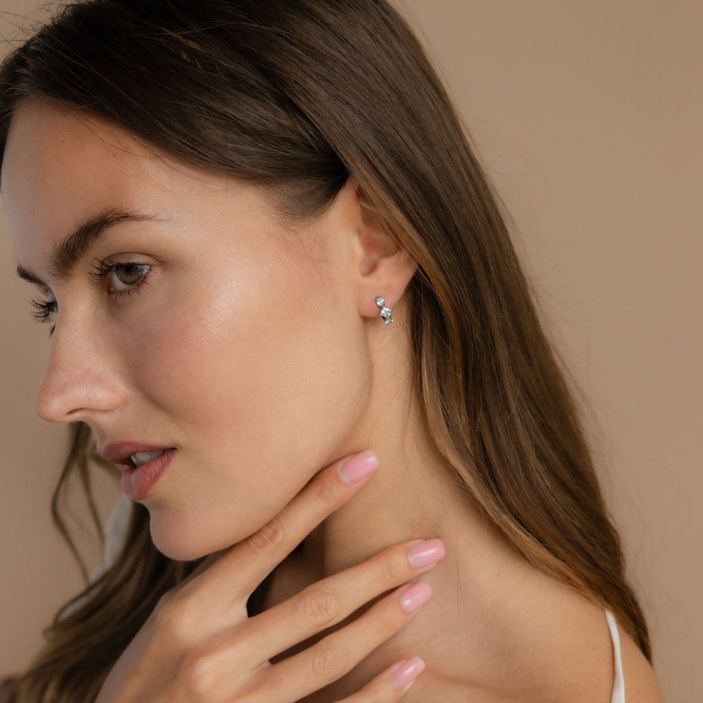 Navy Blue Earrings