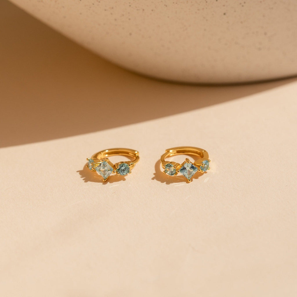 Navy Blue Earrings