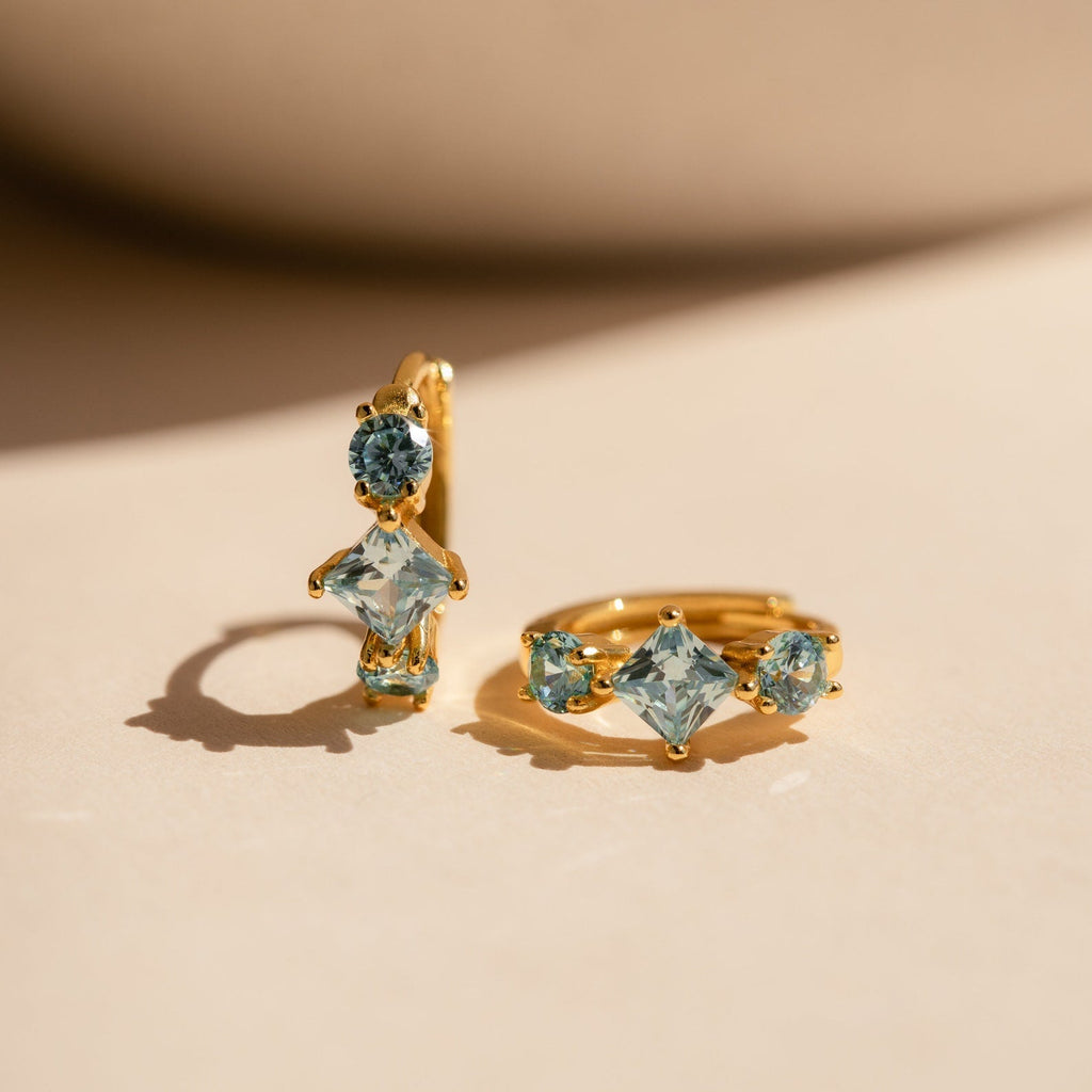 Navy Blue Earrings