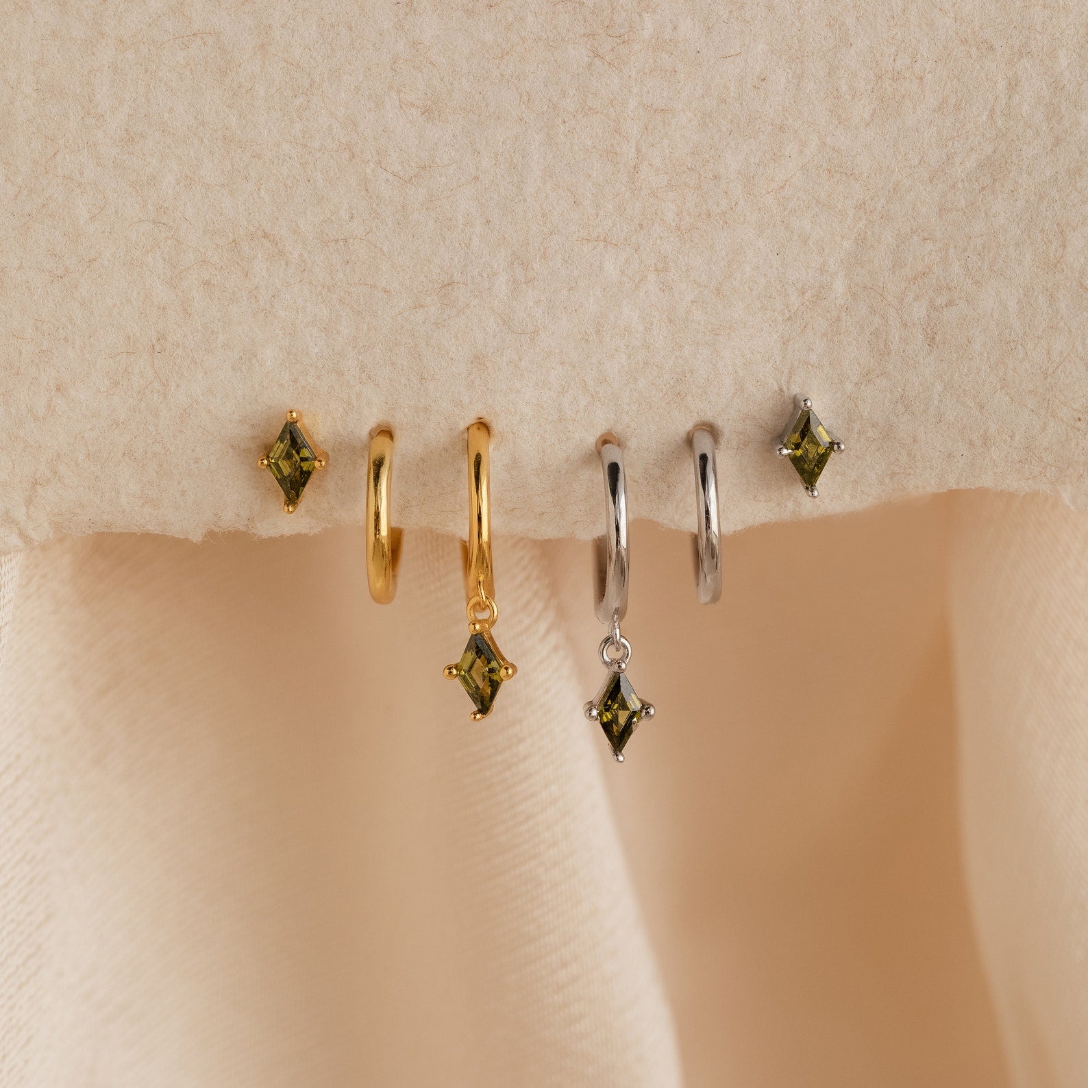 Green Breeze earring set
