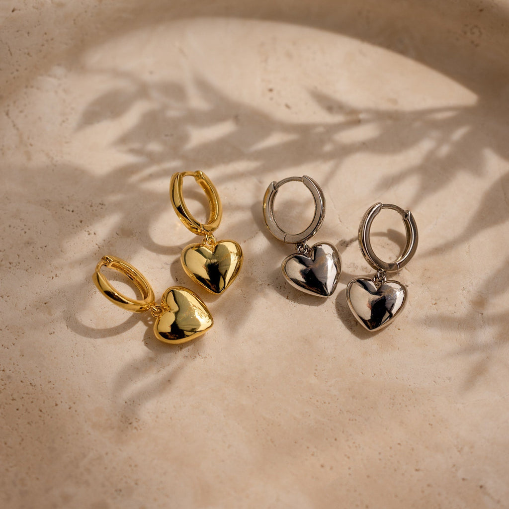 heart earrings