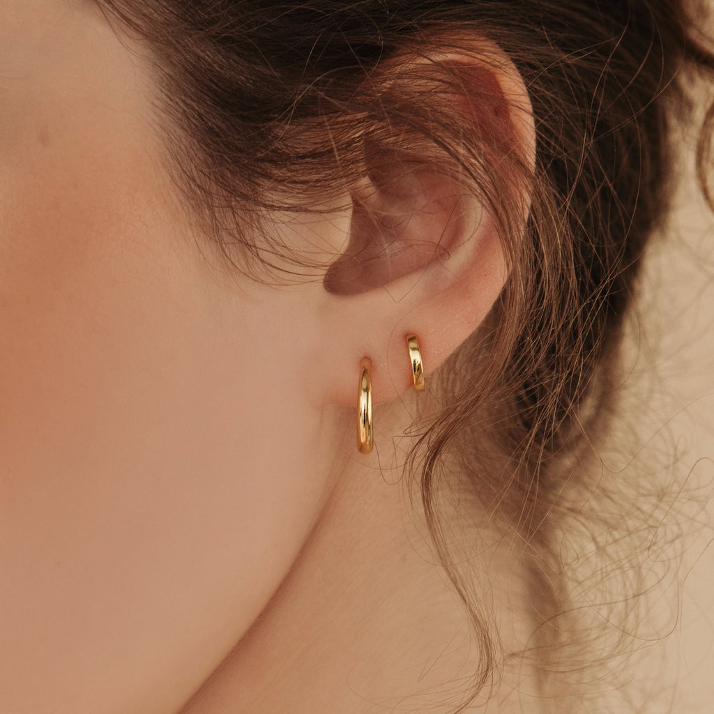 Aura hoop earrings