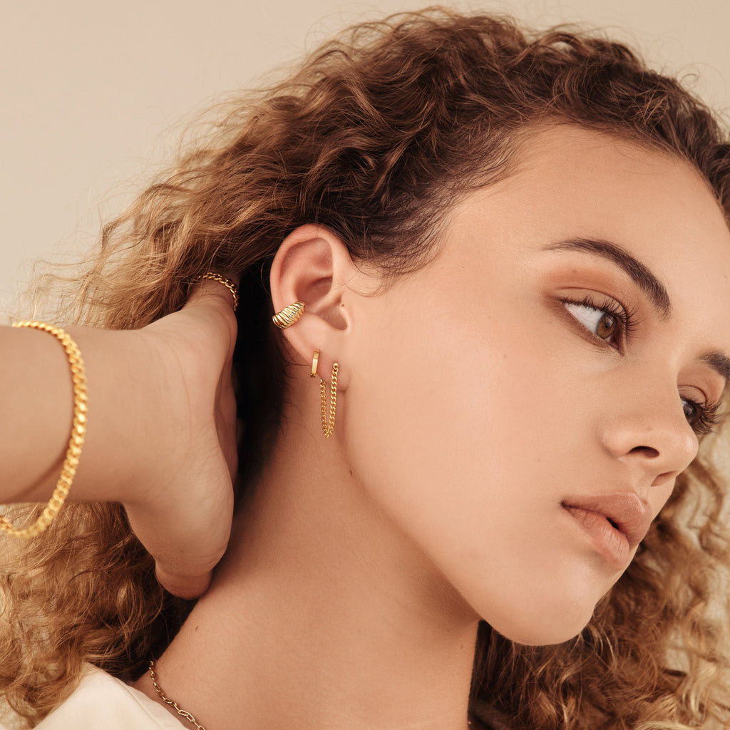 Aura hoop earrings