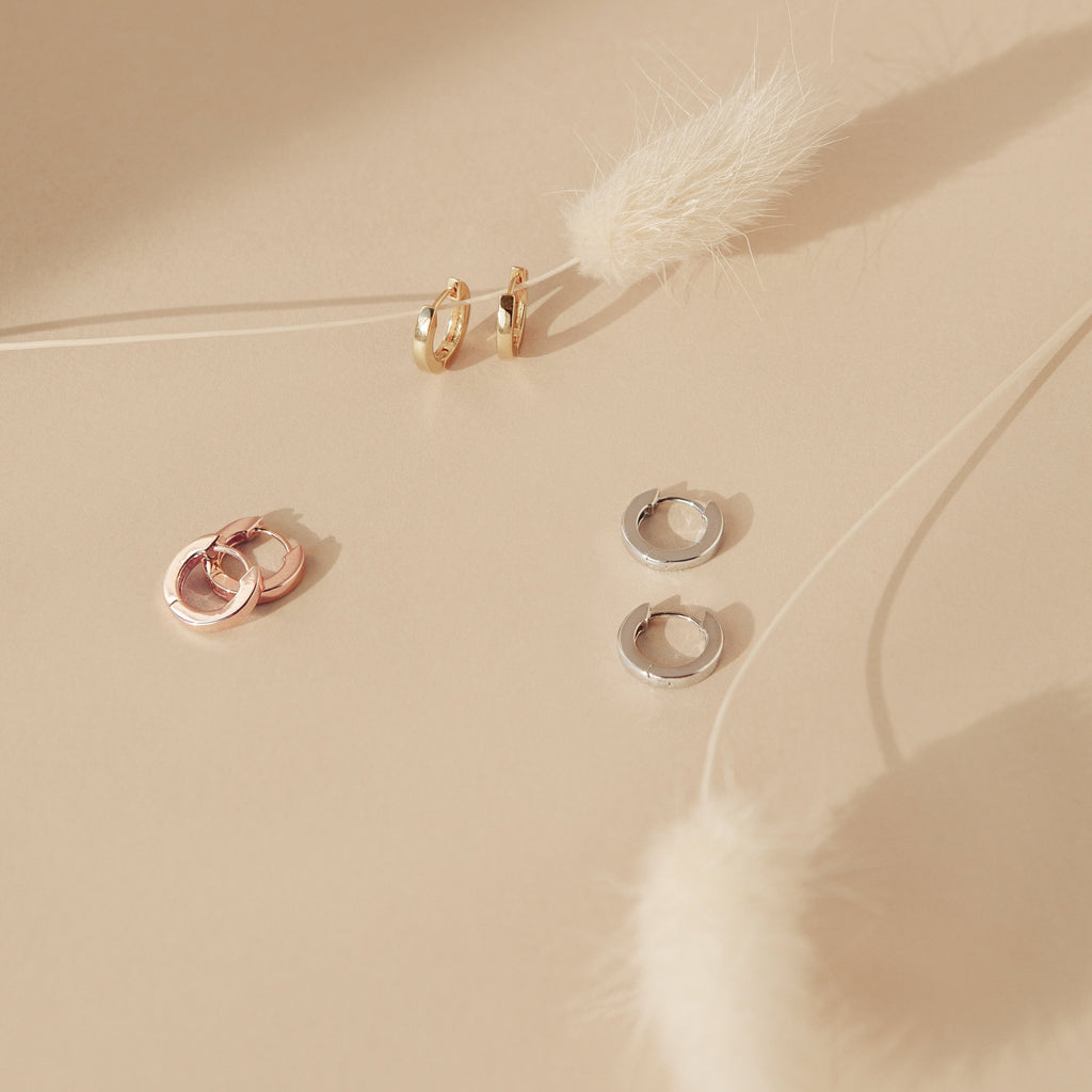 Aura hoop earrings