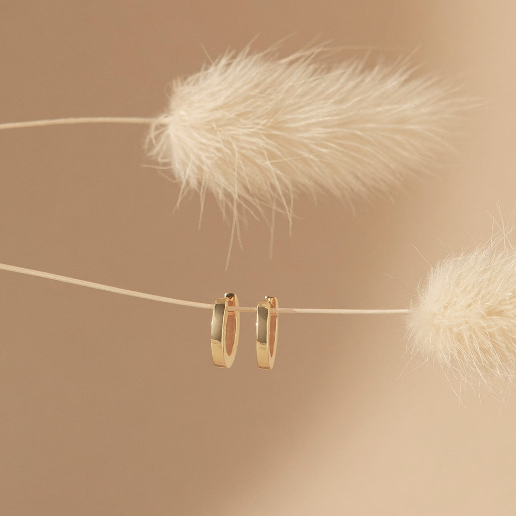 Aura hoop earrings