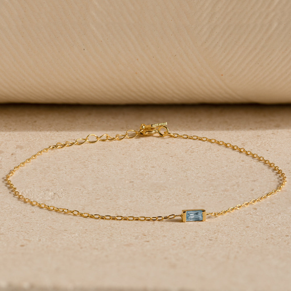 Clara's birth month bracelet