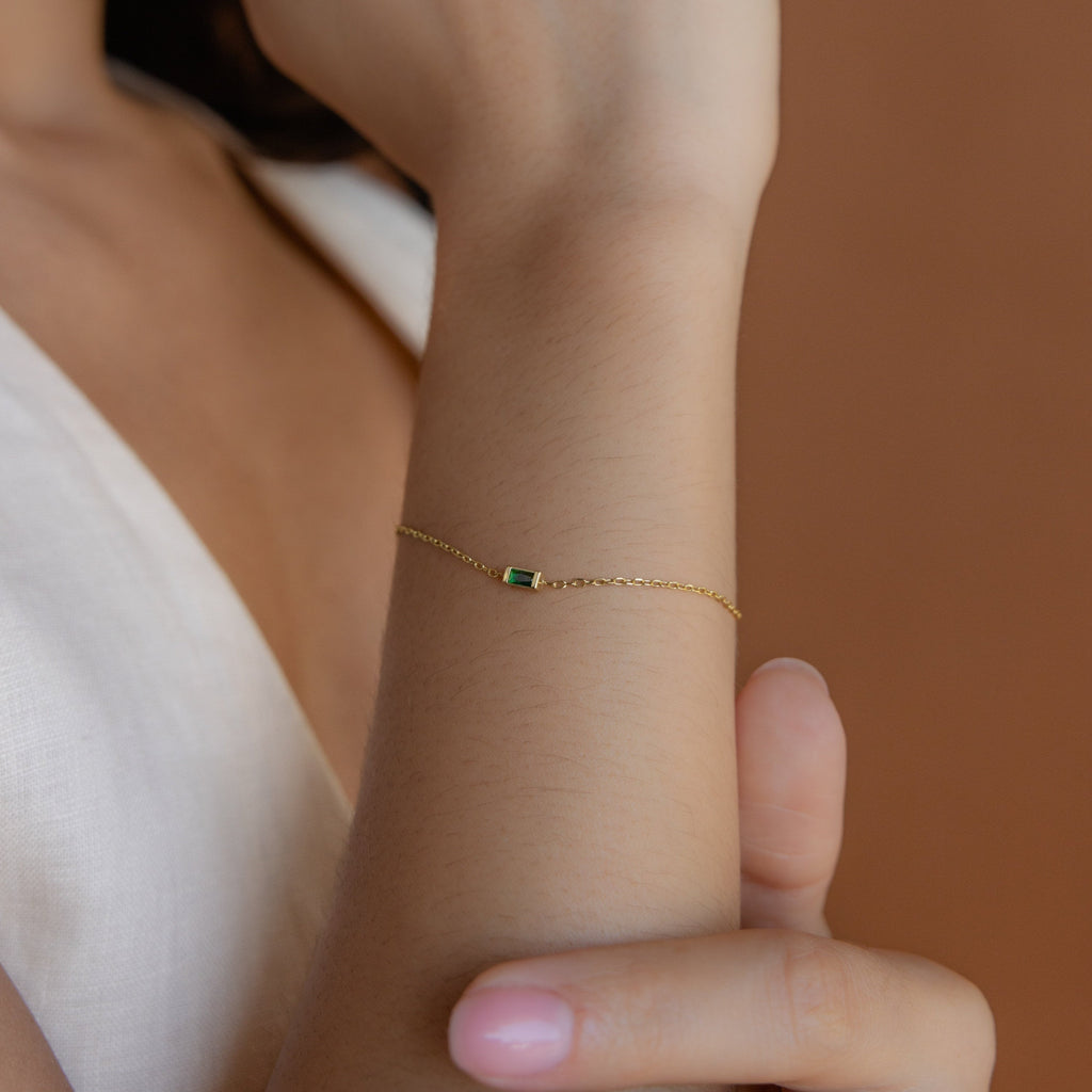 Clara's birth month bracelet